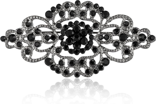 HAISWET Vintage Wedding Bridal Crystal Art Deco Rhinestone Brooch Pin