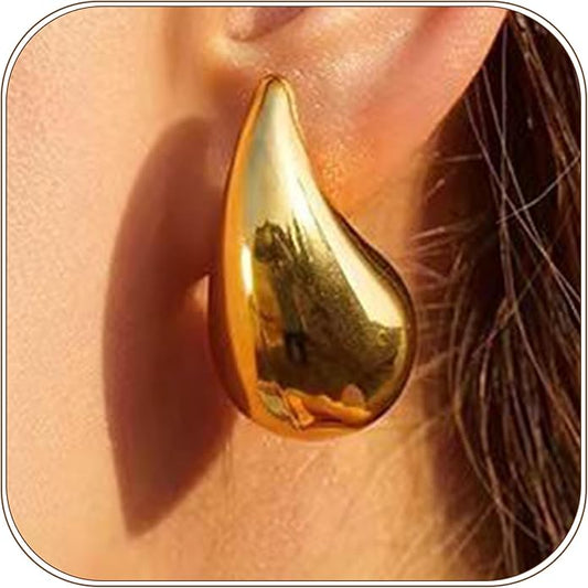 14K Gold Plated Hoop Earrings for Women Triple Huggie Illusion Stud Earring | Double Huggie Hoop Earrings for One Hole | Claw Ear Cuff Earring Jewelry Gift for Women