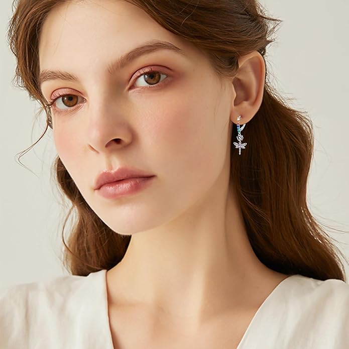 925 Sterling Silver Animals and Plants Dangle Drop Earrings for Women Hypoallergenic Gift for Women Mom Wife Her, Mother’s Day, Birthday, Anniversary