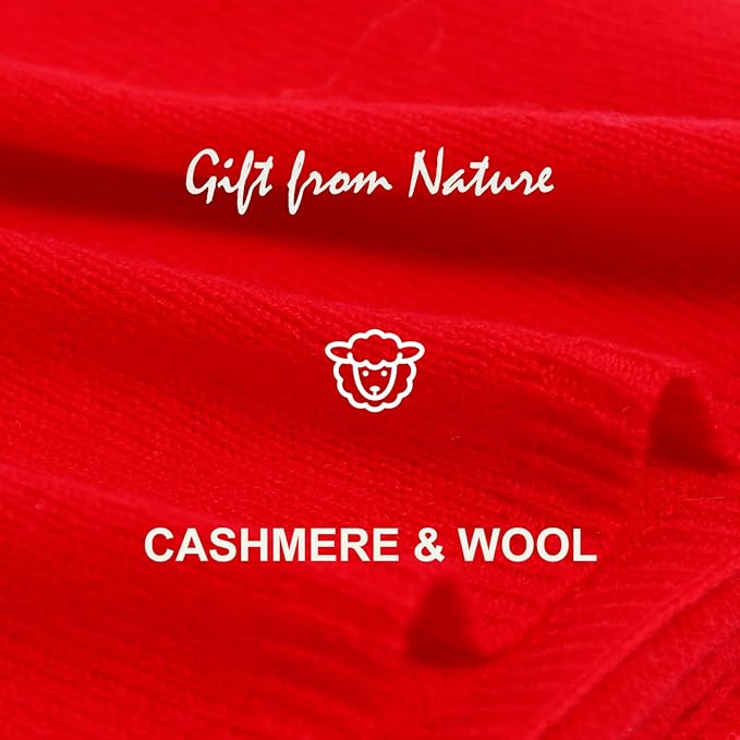 Erdenech Luxury Cashmere Wool Blend Wrap for Women, All-Season Travel Wrap Shawl, Extra Large Blanket Shawl Scarf Pashmina