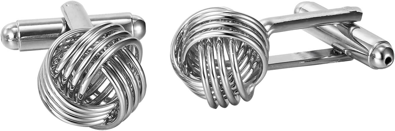 Stunning Mens Nautical Knot Stainless Steel Cufflinks