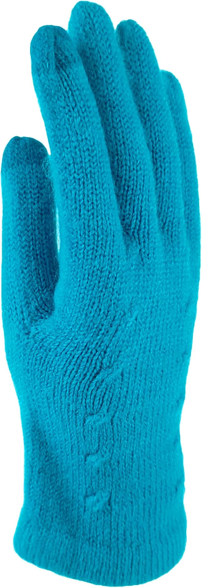 BRUCERIVER Women's Ultra Soft Knit Scarf & Glove Set Touchscreen Function Cable Design