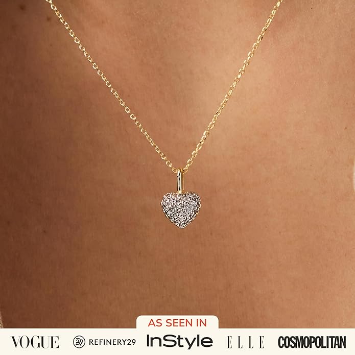 Ana Luisa Pendant Necklaces for Women - 14K Gold Plated and Silver Rhodium Necklace - Pearl, Heart, Circle, Moonstone, Gemstone, Knot Charm Styles - Hypoallergenic, Dainty, Trendy Layering Necklaces