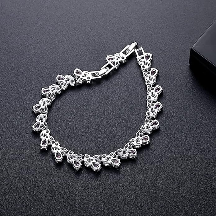 14K Gold Bohemian Crystal Bracelet for Women,Luxury Branch Shape Natural Pink Crystal Charm Bracelet,Fashion Bracelet Jewelry Gift for Her