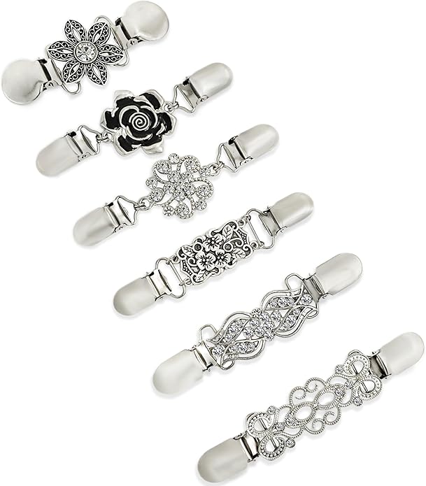 Dress Cinch Clips Sweater Clips, Vintage Waist Cincher Clip for Women, Decorative Clothing Brooch Clip for Sweaters, Dresses & Shirts