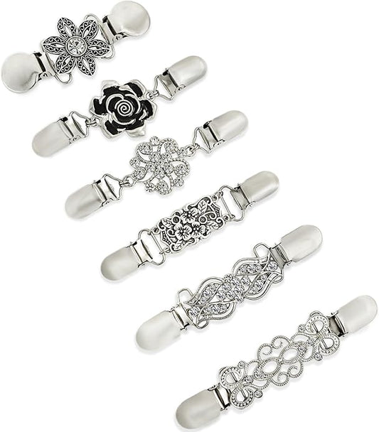 Dress Cinch Clips Sweater Clips, Vintage Waist Cincher Clip for Women, Decorative Clothing Brooch Clip for Sweaters, Dresses & Shirts