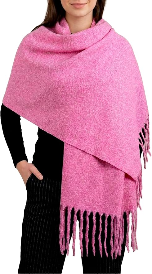 Achillea Warm Cashmere-Feel Winter Scarf – Thick Pashmina Shawl Wrap for Cold Weather