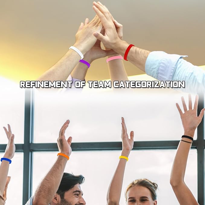 JUNEBRUSHS 24 Pcs Blue Rubber Bracelets, Silicone Wristbands for Women Men Kids, Solid Color Stretch Silicone Bracelets for Teens, Colored Bracelet for Daily Wear Party Favor Gifts Supplies