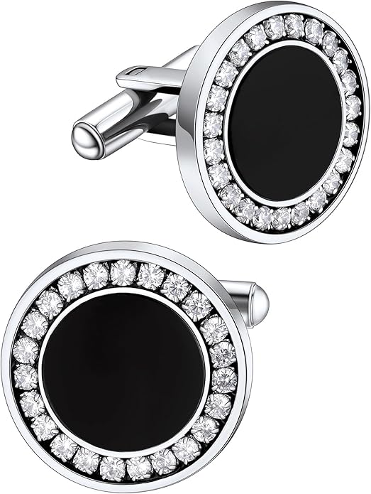 FaithHeart Mens Cufflinks, Norse Viking Tuxedo Shirt Cuff Links, Stainless Steel Cuff Links and Shirt Studs, Gift Box