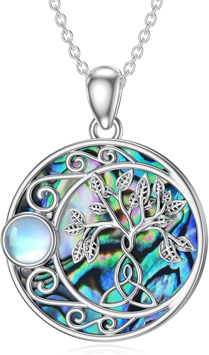 Seiyang 925 Sterling Silver Mustard Seed/Cross/Star of David/Triquetra Trinity Knot/Celtic/Claddagh Necklace Christian/Irish Jewelry Gifts for Women Mom Her