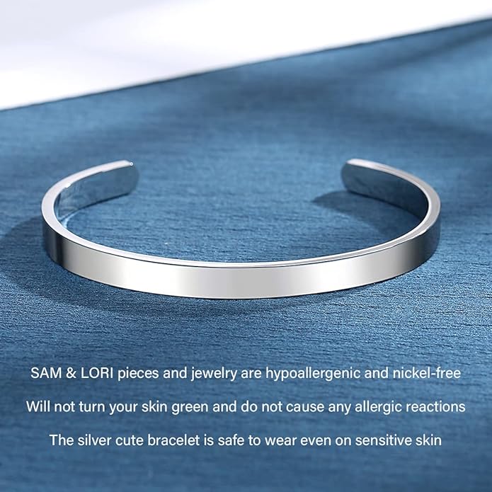 SAM & LORI Personal Bracelets for Teens/Women-Inspirational Jewelry Gifts (Various Designs) for Daughter/Sister/Mom/Friends-Adjustable Bracelet in a Pretty Gift Box