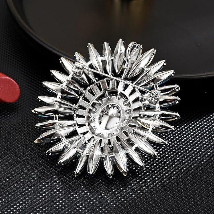 Rhinestone Brooch for Women Rhinestone Brooches Pins Crystal Lapel Pin Jewelry Christmas Valentine's Day Gift for Wife Girlfriend