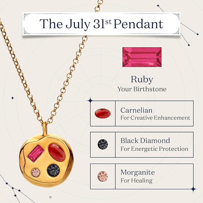 Birthdate 14k Gold Necklace for Women - 16-20in Adjustable 14 Karat Gold Chain with Lobster Clasp - Cadenas de Oro 14k Puro Para Mujer, Ladies Jewelry Birthstone