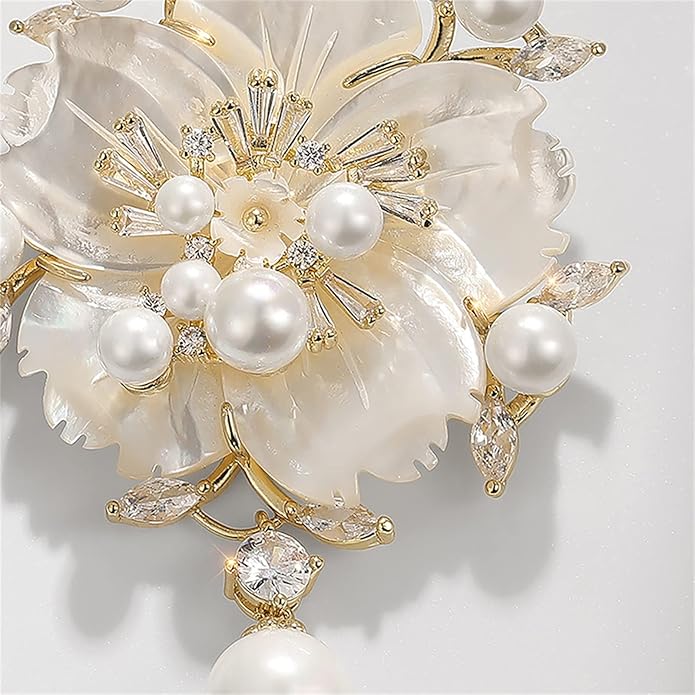 AILONMEI Brooch Pins For Women Fashion, Flower Brooches Jewelry For Women Floral Series Brooches And Pins Designer Lady's Costume