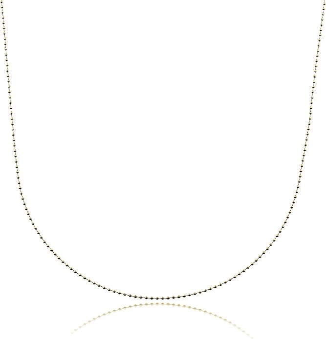 AJ's Collection Sterling Silver Chain Necklace In Silver, 14K Gold Plate or Rose Gold Plated