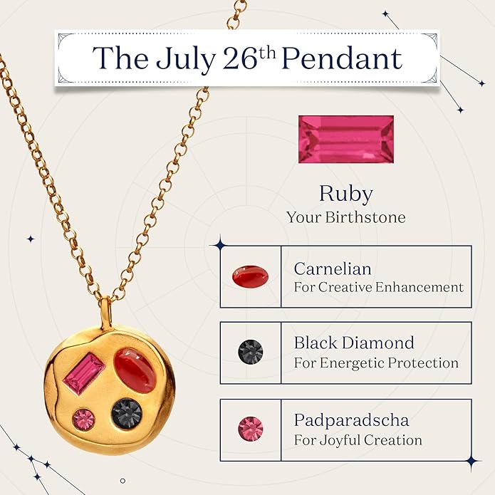 Birthdate 14k Gold Necklace for Women - 16-20in Adjustable 14 Karat Gold Chain with Lobster Clasp - Cadenas de Oro 14k Puro Para Mujer, Ladies Jewelry Birthstone
