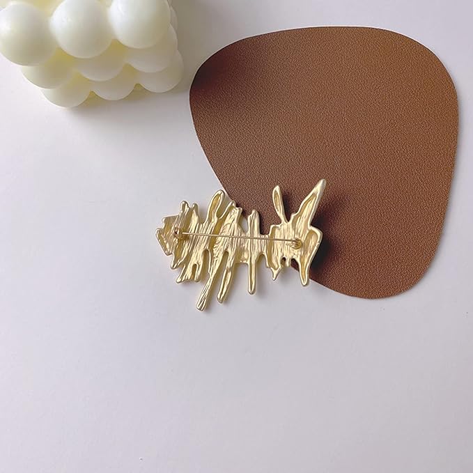 HANGELI Irregular Metal Brooches Simple Design Fashion Retro Brooch Female Brooch Accessories Alloy