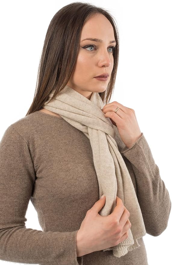 Dalle Piane Cashmere - 100% Cashmere Classic Scarf - Made in Italy - Neck Warmer (12" x 63") - Luxury Gift