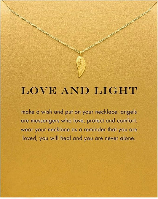 Hundred River Friendship Anchor Compass Necklace Good Luck Elephant Pendant Chain Necklace with Message Card