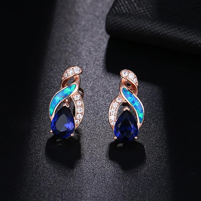 Hermosa Jewelry Sets Australian Created Opal Necklace Earrings Mother's Day Gifts Jewelry for Mom