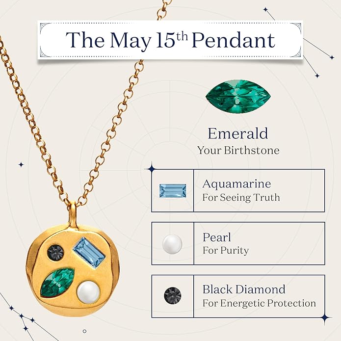 Birthdate 14k Gold Necklace for Women - 16-20in Adjustable 14 Karat Gold Chain with Lobster Clasp - Cadenas de Oro 14k Puro Para Mujer, Ladies Jewelry Birthstone