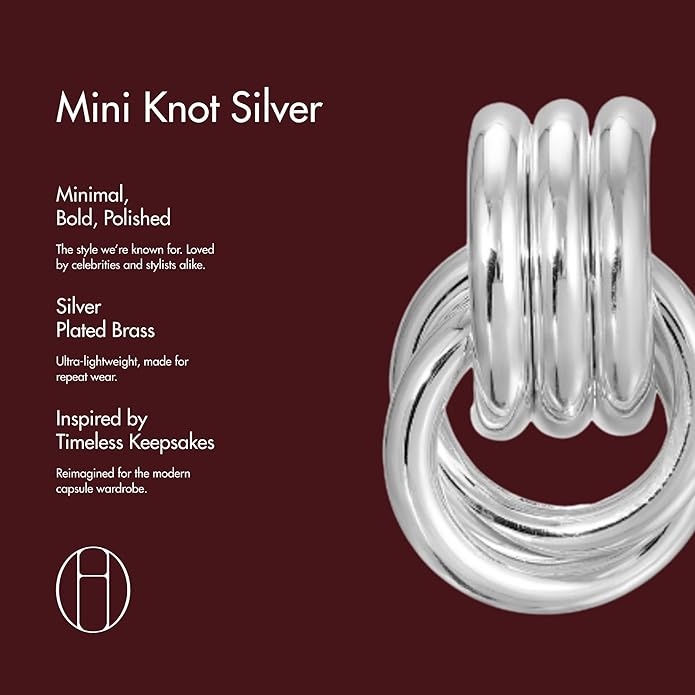 Mini Knot Earrings – Sculptural Twisted Design – Lightweight – By Heaven Mayhem