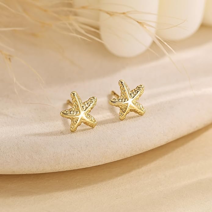 Freekiss Gold Chain Studs Earrings for Women Trendy: Hypoallergenic 14K Gold Plated Dangle Earrings Dainty Small Long Chain Earring Set Fashion Gold Jewelry for Women