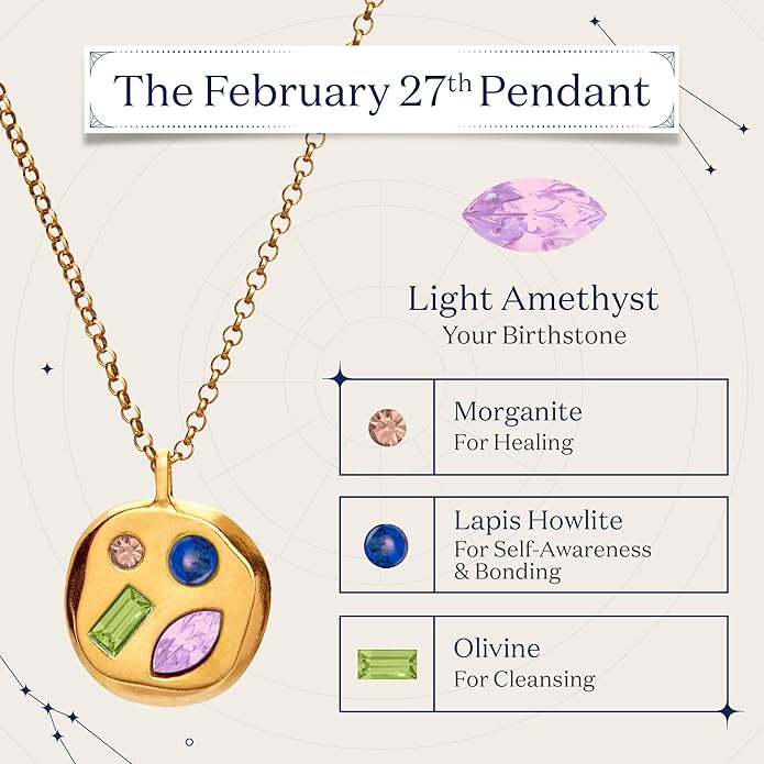 Birthdate 14k Gold Necklace for Women - 16-20in Adjustable 14 Karat Gold Chain with Lobster Clasp - Cadenas de Oro 14k Puro Para Mujer, Ladies Jewelry Birthstone