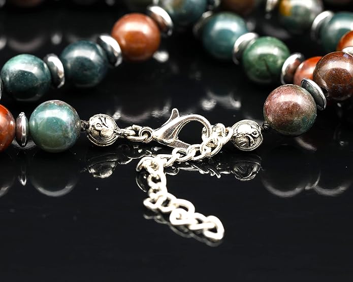 Natural Carnelian Agate Silver Pendant, Genuine Black Onyx Beaded Necklace, Gemstone Strong Necklace, 18x13 Cabachon, Fashion Dainty Jewelry, Healing Crystal Chakra Necklace, Minimalist Necklace
