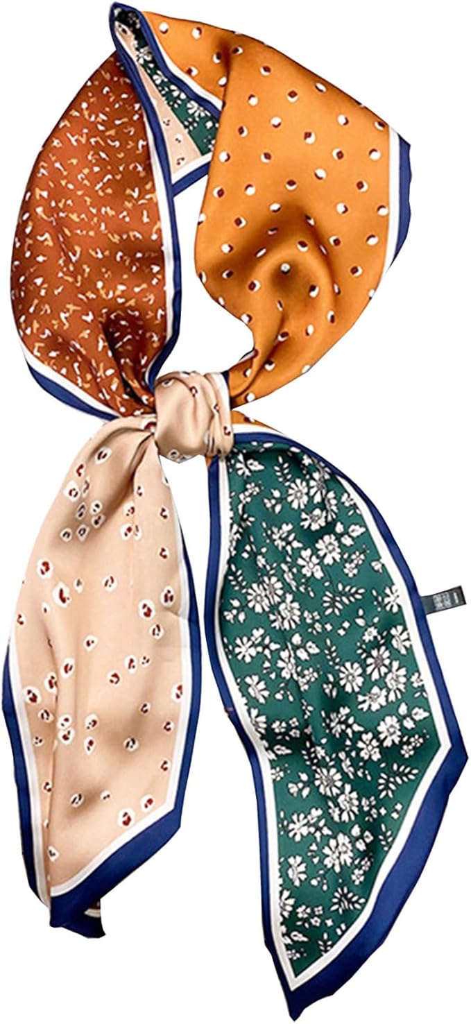 Dailyacc Hair Scarf for Women Fashion Silky Satin Headscarf Wrap Breathable Lightweight Neck Scarves For Handbag
