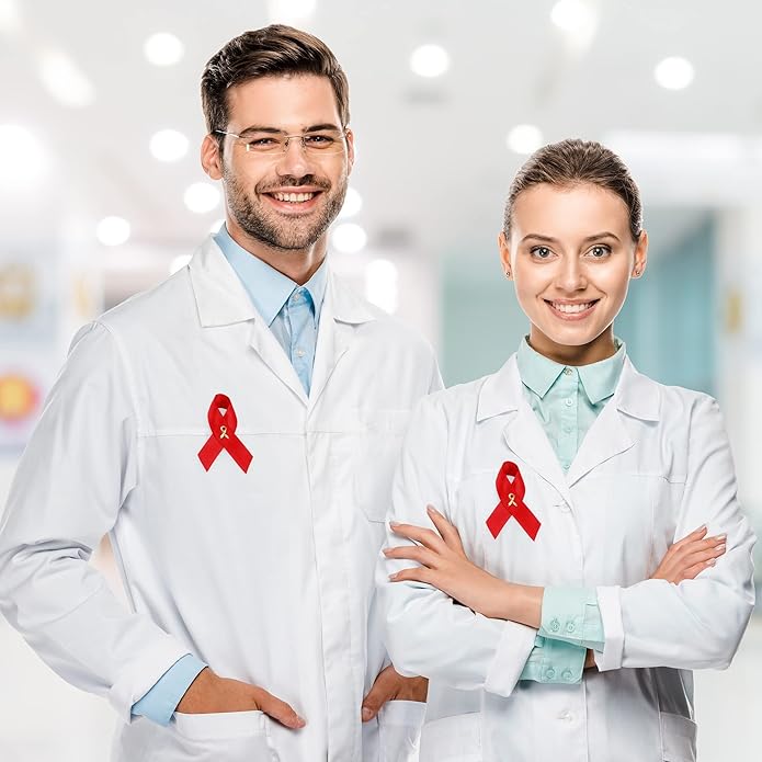 1/2/5/10/25/50/100pcs Satin Awareness Ribbon Pins (Pick your color), for Cancer & Disease Awareness, Bulk Quantities for Fundraising, Events, Gift Giving