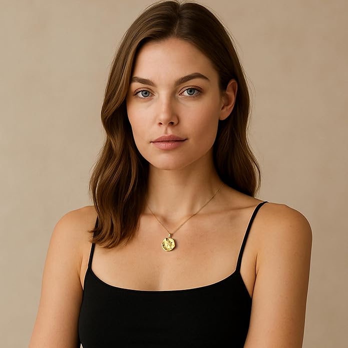 18k Gold Plated Necklace for Women Trendy Dainty Charm Evil eye Italian horn hummingbird starfish seashell bow elephant snake butterfly ladybug PendentMinimalist Delicate Jewelry for Women