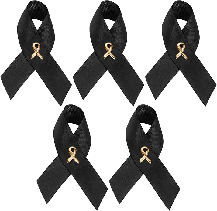 1/2/5/10/25/50/100pcs Satin Awareness Ribbon Pins (Pick your color), for Cancer & Disease Awareness, Bulk Quantities for Fundraising, Events, Gift Giving