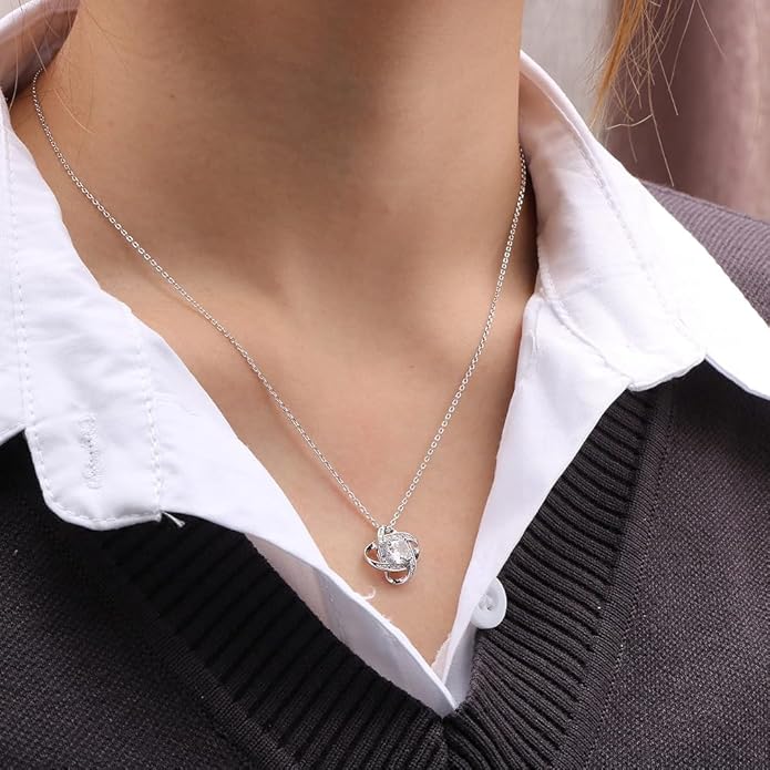 To My Soulmate Necklace For Women, Soul Mate Jewelry for Women, Future Wife Gifts, To My Wife Necklace from Husband, Gifts for Girlfriend, Pendant With Message Card