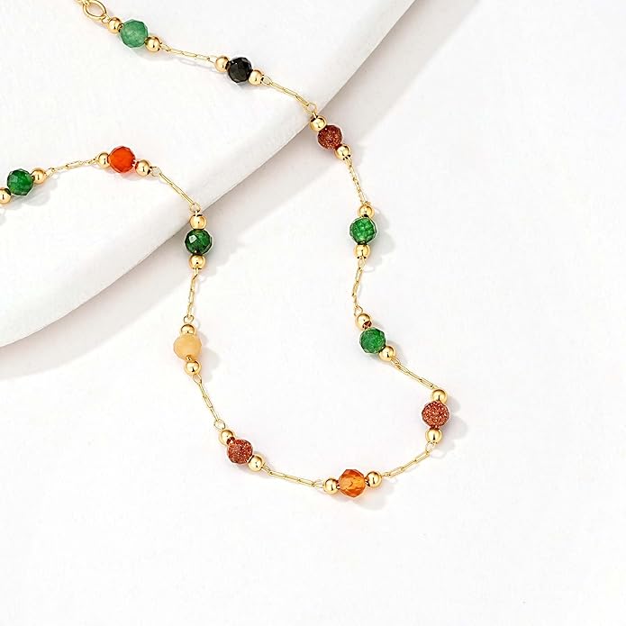 MTMY Gold Chain Bracelet for Women 14K Gold Plated Dainty Bracelets with Adjustable Chain Cute Bracelet Gold Trendy Jewelry