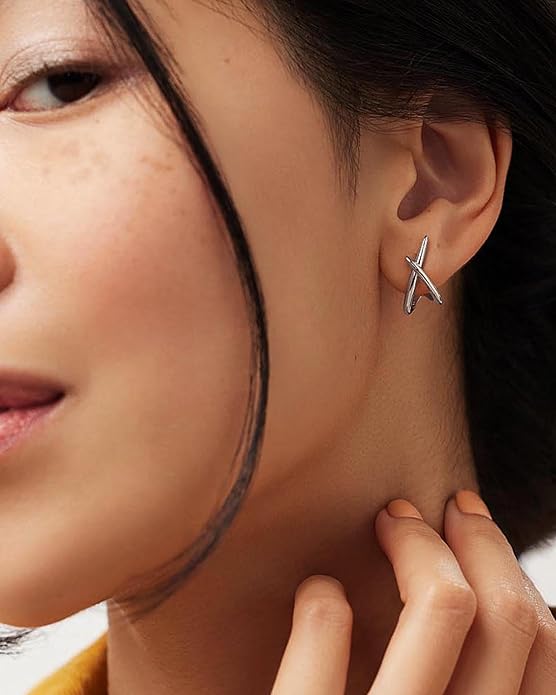 Gold Earrings for Women Trendy,14K Gold Stud Earrings Dainty Earrings Simple Minimalist Gold Earrings Hypoallergenic Earring for Women Gifts