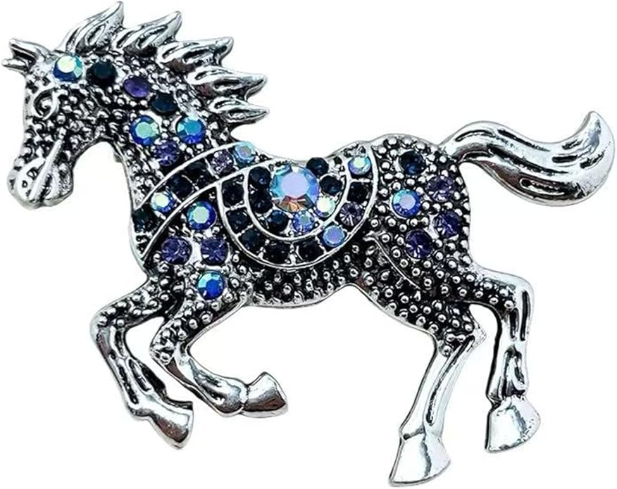 2026 New Year Of Horse Pin Brooch, Good Luck Chinese Zodiacs Horse Pins For Fashion Accessories Animal Lucky Charm Statue Feng Shui Gifts Jewelry For Women Men