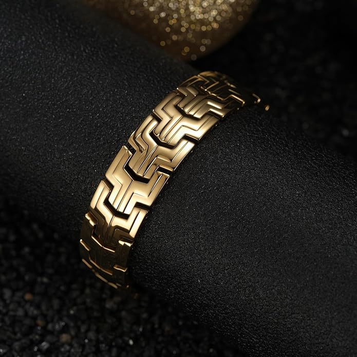 Men Bracelet Stainless Steel men black bracelet Link diamond silver bracelet blue particles jewelry Men chain Gift Boxes