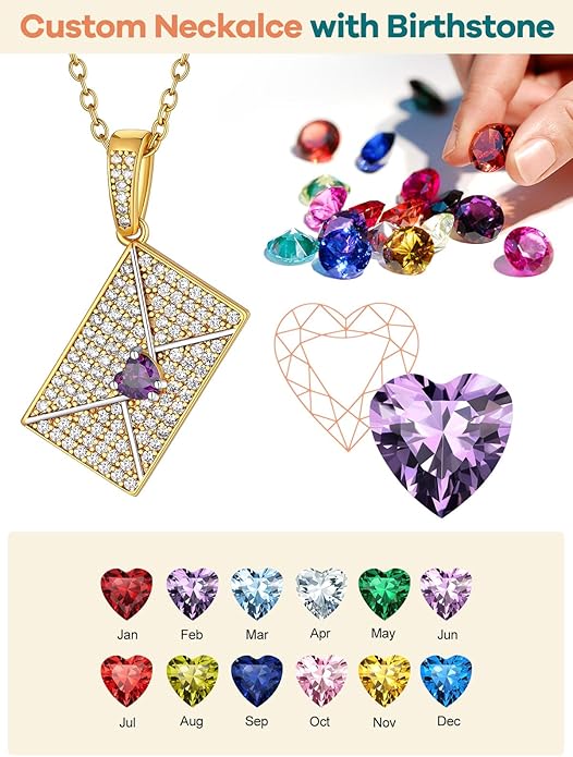 Supcare Locket Necklace That Holds Pictures-Engraved Photo Pendant Custom Jewellery Gifts for Men Women (with Jewellery Gift Box)
