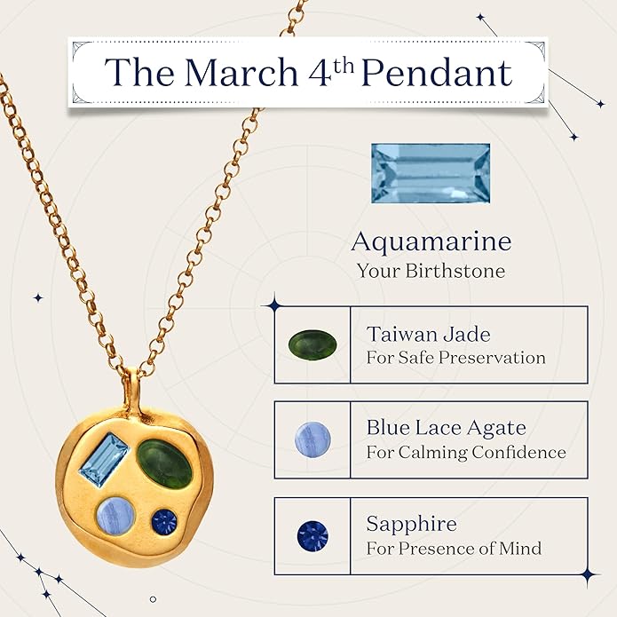 Birthdate 14k Gold Necklace for Women - 16-20in Adjustable 14 Karat Gold Chain with Lobster Clasp - Cadenas de Oro 14k Puro Para Mujer, Ladies Jewelry Birthstone