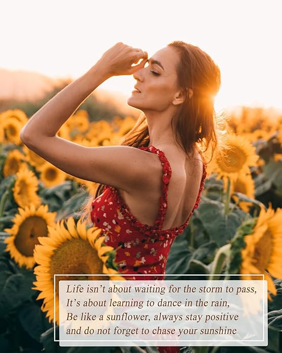 Tarsus Sunflower Necklace, You are My Sunshine, Sunflower Gifts Ideas for Women, Inspirational Gifts for Women Teen Girls Birthday Christmas Valentines Day