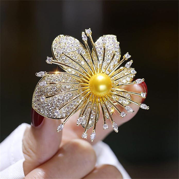 AILONMEI Brooch Pins For Women Fashion, Flower Brooches Jewelry For Women Floral Series Brooches And Pins Designer Lady's Costume