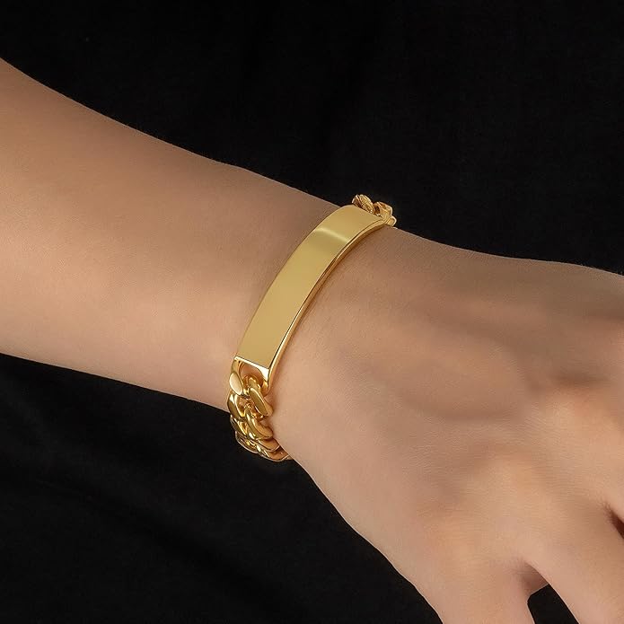 Men 925 Sterling Silver Solid Miami Cuban Link Chain Bracelet 12MM Rectangular Card Bangles 7 "7.5" 8 "8.5" 9 "9.5" 10" Thick Big Curb Cuban Chain Jewelry Gift
