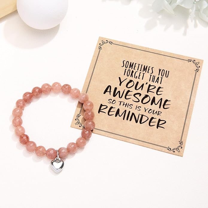 jewelrycard Sometimes You Forget Your Awesome Bracelets for Women, Birthday Christmas Gifts for Women Stocking Stuffers for Teen Girl Gifts Trendy Stuff, Inspirational Jewelry for Women Girls