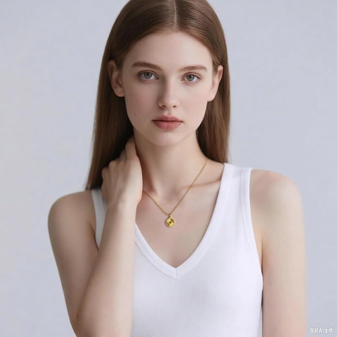 18k Gold Plated Necklace for Women Trendy Dainty Charm Evil eye Italian horn hummingbird starfish seashell bow elephant snake butterfly ladybug PendentMinimalist Delicate Jewelry for Women