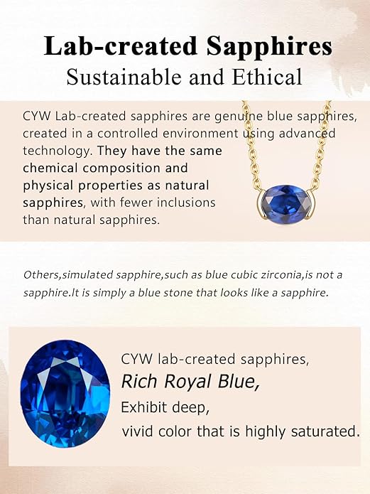 CYW Moissanite/Ruby/Sapphire/Emerald Dainty Pendant Necklace for Women, Novelty Design, Really Authentic Solid 925 Sterling Silver, 16"/18"/20" Adjustable, Birthday Anniversary Valentines Gift