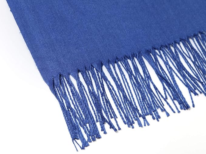 Cindy & Wendy Pashmina Shawls and Wraps Large Scarfs for Women Wedding Party Bridal Long Fashion Solid Shawl Wrap Fringes