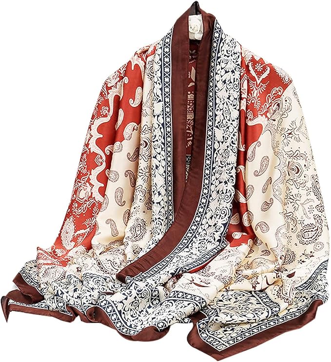 Hioyiwse Shawl Scarf For Women Lightweight Scarves Floral Pattern Formal Evening Dressesformal Shawl Summer Wraps