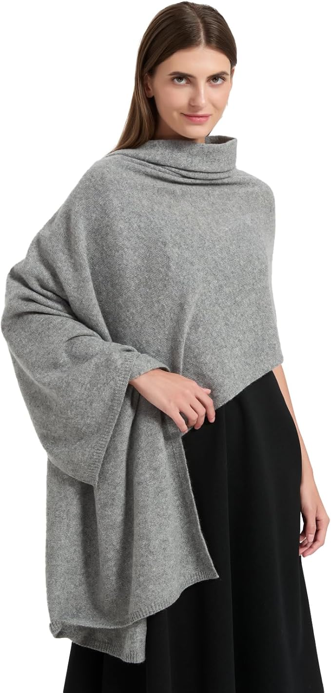Erdenech Luxury Cashmere Wool Blend Wrap for Women, All-Season Travel Wrap Shawl, Extra Large Blanket Shawl Scarf Pashmina