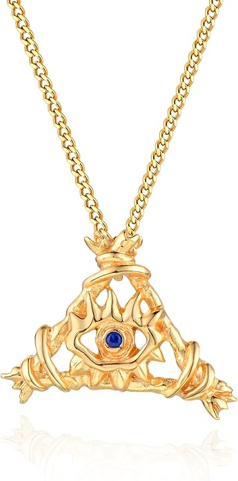 BENEIGE Gold Necklace for Women 14K Gold Plated Evil Eye Necklace Trendy Gold Pendant Necklace Jewelry For Women